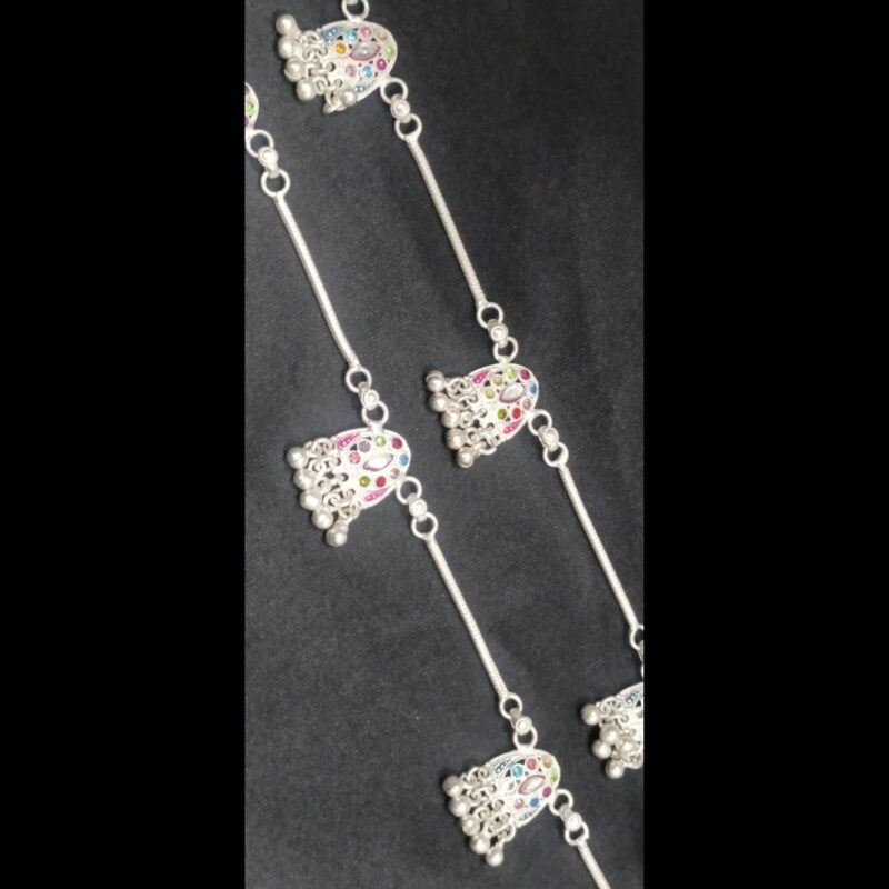36.7g Sterling Silver Bead Anklet – Subtle Sparkle for Effortless Style - Image 6