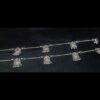 36.7g Sterling Silver Bead Anklet – Subtle Sparkle for Effortless Style