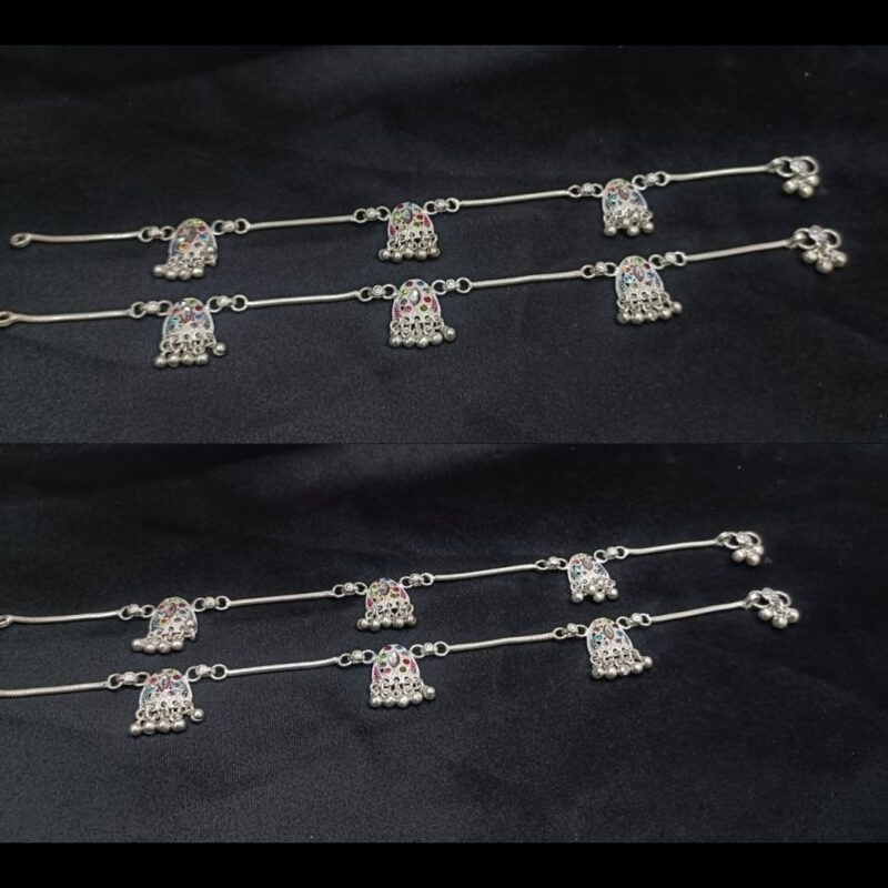 36.7g Sterling Silver Bead Anklet – Subtle Sparkle for Effortless Style - Image 4