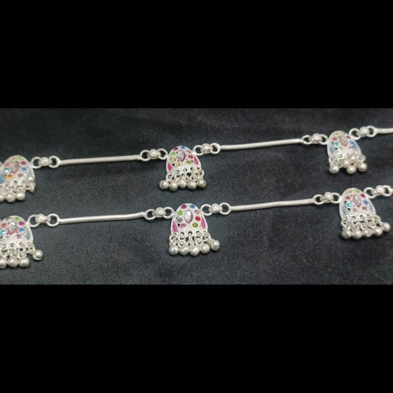 36.7g Sterling Silver Bead Anklet – Subtle Sparkle for Effortless Style - Image 3