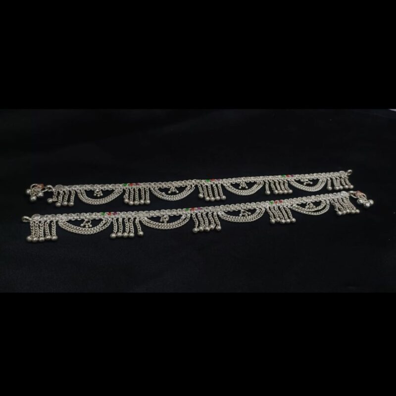 Charming Sterling Silver Beaded Anklet - A Must-Have Jewelry Essential (OKSLP050) - Image 3