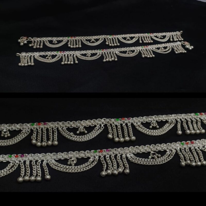 Charming Sterling Silver Beaded Anklet - A Must-Have Jewelry Essential (OKSLP050) - Image 2