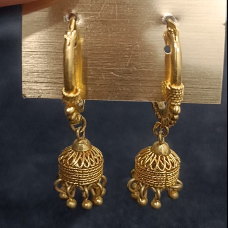 Sophisticated One Gram Gold-Plated Earrings​