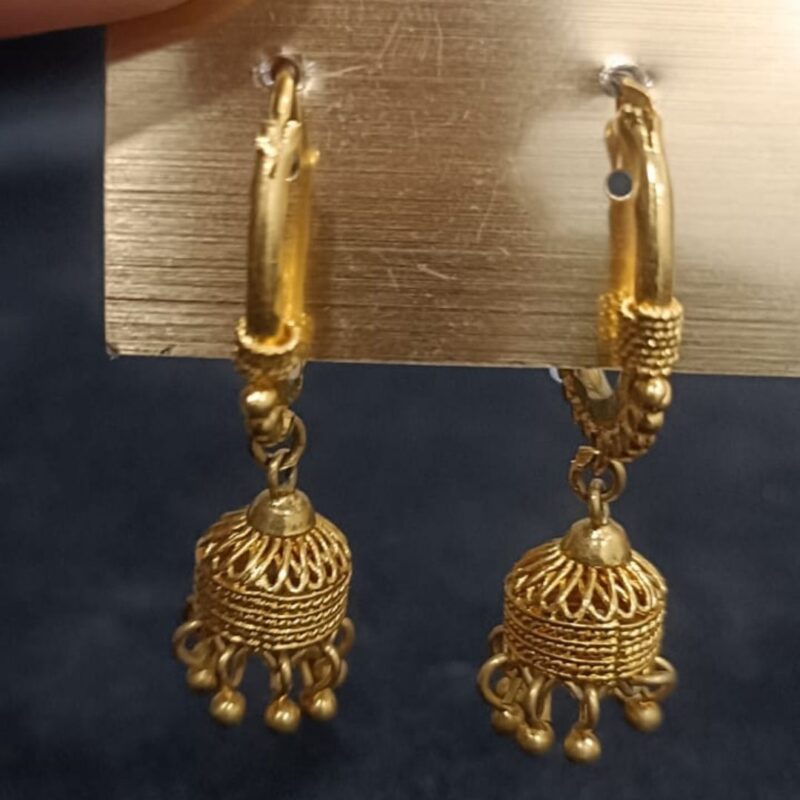 Sophisticated One Gram Gold-Plated Earrings​ - Image 4