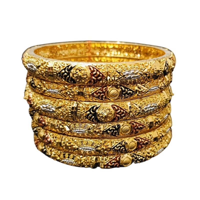 1 Gram Gold Plated Simple Bangles – Elegant & Lightweight Everyday Wear - Image 5