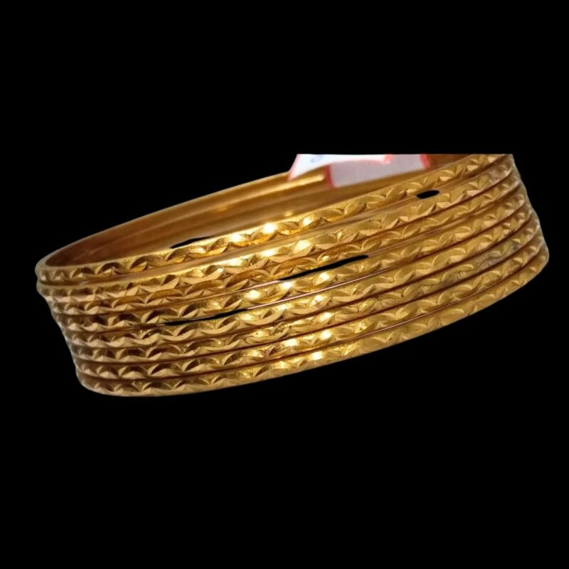 1 Gram Gold Plated Simple Bangles – Elegant & Lightweight Everyday Wear - Image 2