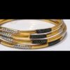 1 Gram Gold Plated Stone-Studded Bangles – Elegant & Glamorous