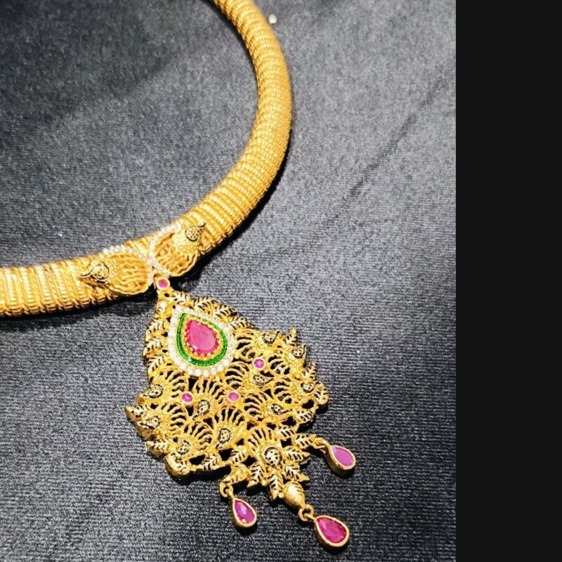 Trendy Minimalist Gold-Plated Necklace for Women – Dainty Layered Chain with Pendant - Image 3