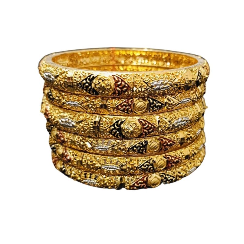 1 Gram Gold Plated Simple Bangles – Elegant & Lightweight Everyday Wear - Image 4