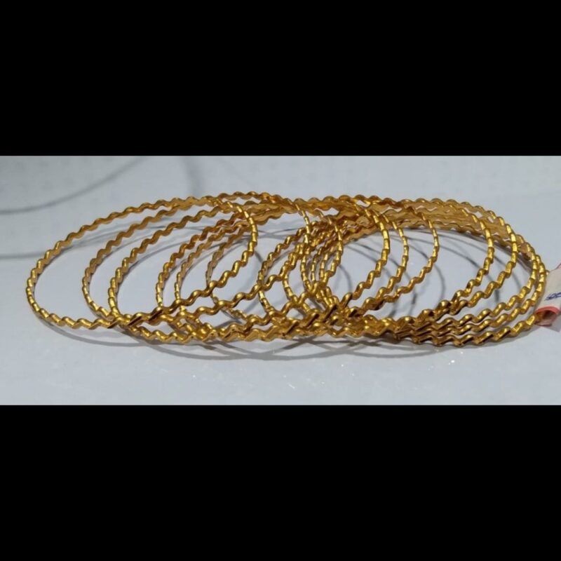 1 Gram Gold Plated Simple Bangles – Elegant & Lightweight Everyday Wear - Image 2