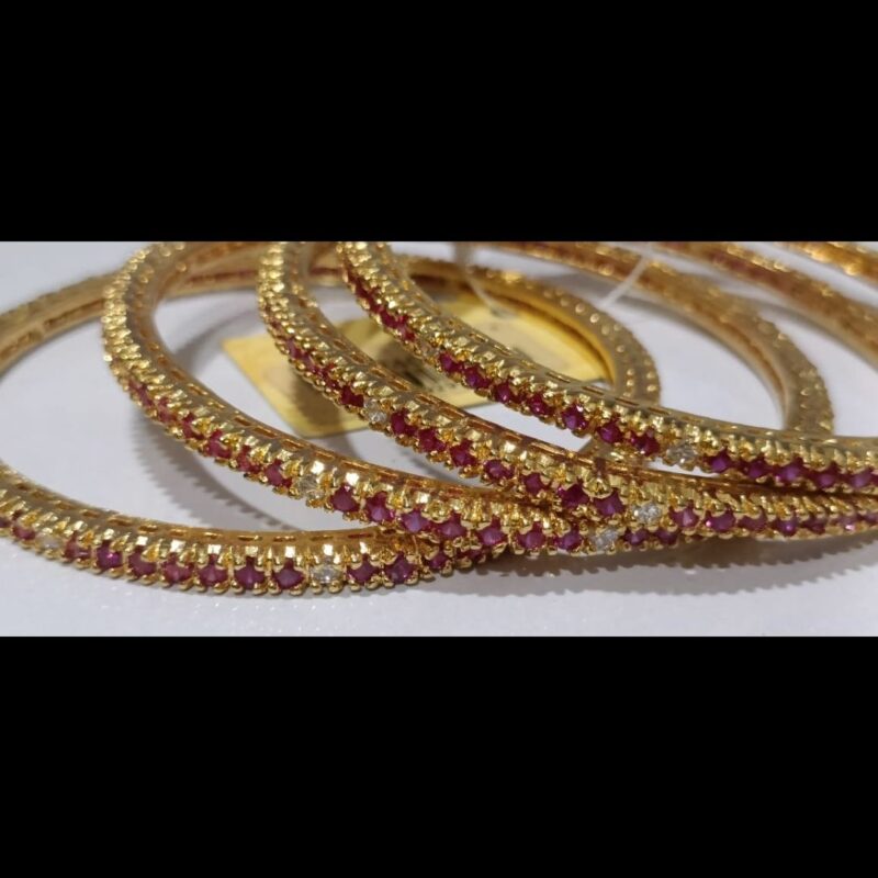 Bridal & Party Wear Gold Plated Bangles – Shine Like Royalty! - Image 3