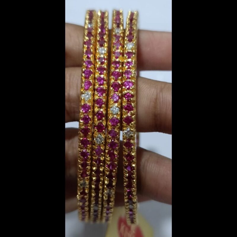 Bridal & Party Wear Gold Plated Bangles – Shine Like Royalty! - Image 2