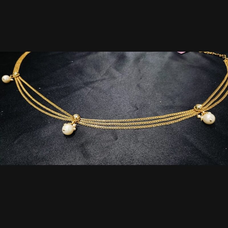 1 Gram Gold Plated Waist Chain for Women – Elegant & Trendy Belly Chain Jewelry with Adjustable Design - Image 3