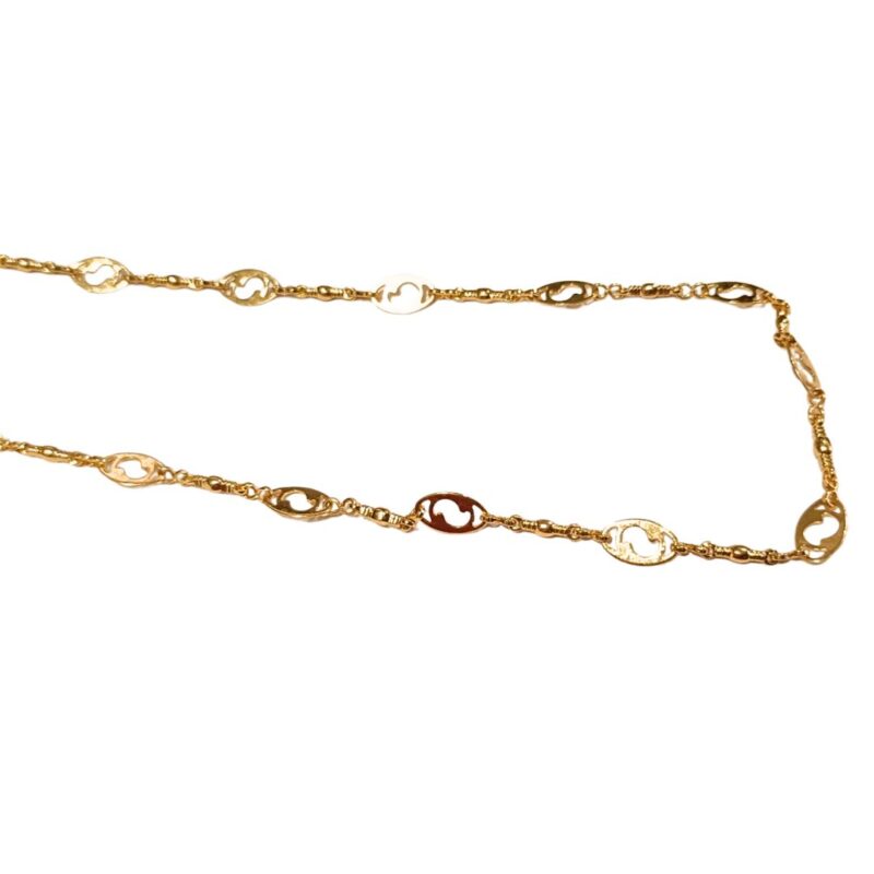 1 Gram Gold Plated Chain – Premium Electroplated Necklace for Men & Women - Image 2