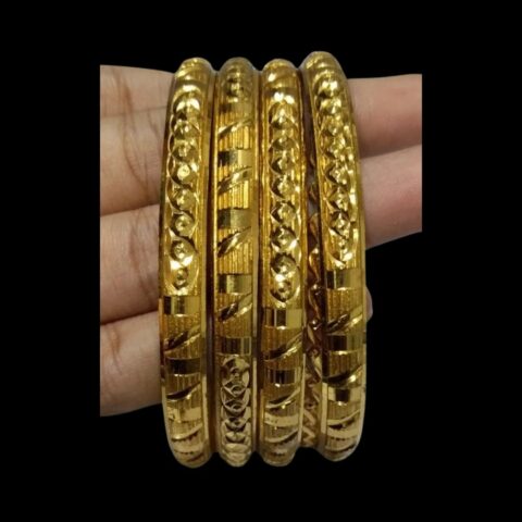 1 Gram Gold Plated Bangles – Elegant & Affordable Fashion Jewelry