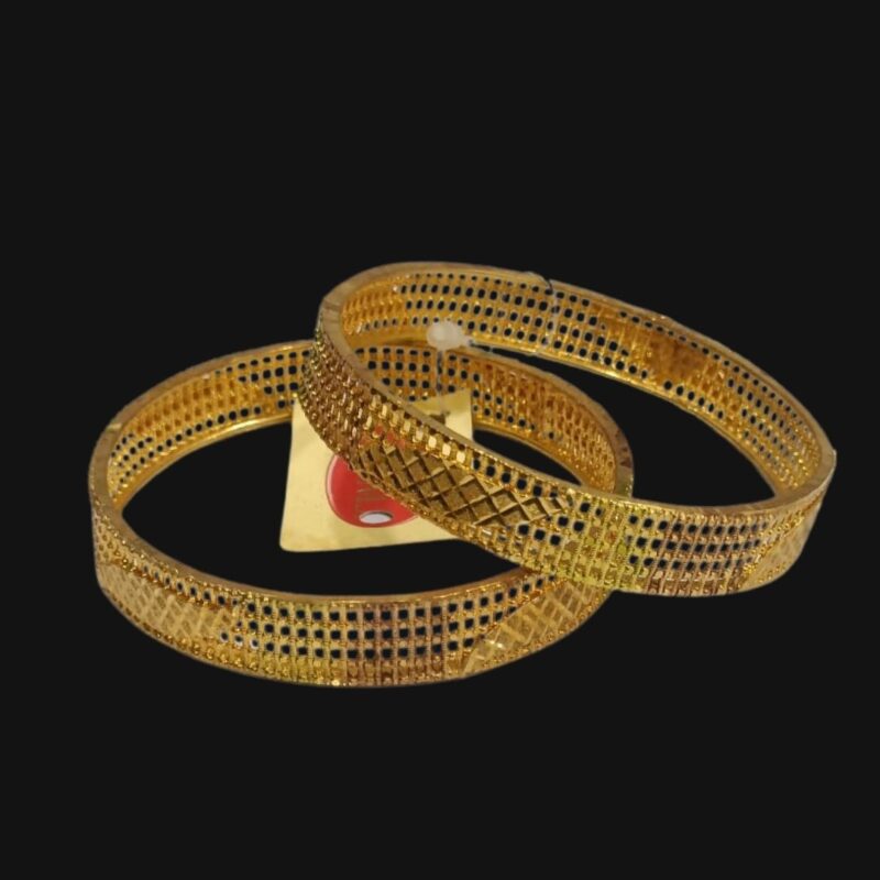 1 Gram Gold Plated Simple Bangles – Elegant & Lightweight Everyday Wear - Image 2