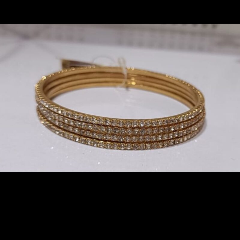 1 Gram Gold Plated Stone-Studded Bangles ✨ – Elegant, Affordable & Stylish - Image 6