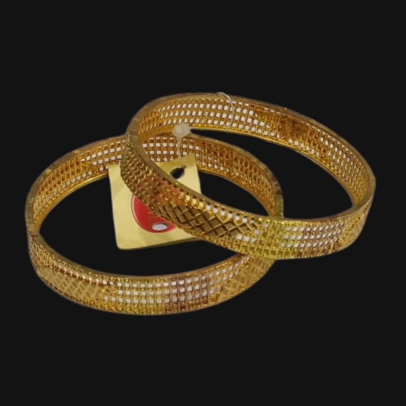 1 Gram Gold Plated Simple Bangles – Elegant & Lightweight Everyday Wear - Image 5