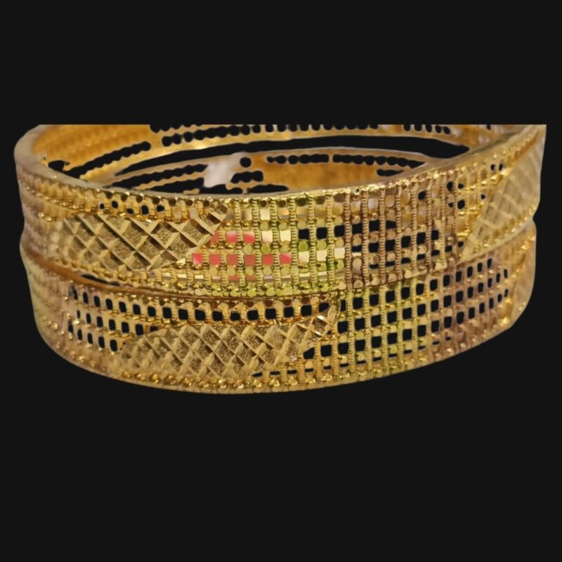 1 Gram Gold Plated Simple Bangles – Elegant & Lightweight Everyday Wear - Image 4