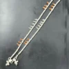 Silver Serenade: The Filigree Charm Anklet (OKSLP036)