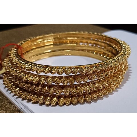 1 Gram Gold Plated Bangles for Women – Elegant & Lightweight Stackable Bracelets