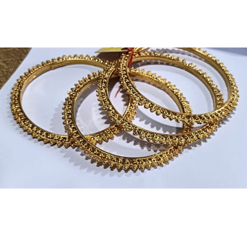 1 Gram Gold Plated Bangles for Women – Elegant & Lightweight Stackable Bracelets - Image 2