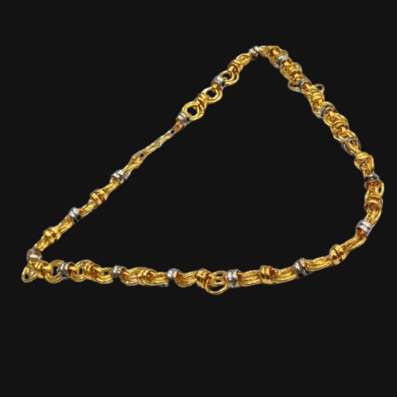 Men's Trendy Cuban Chain – Stylish Gold & Silver Plated Hip-Hop Necklace for Men
