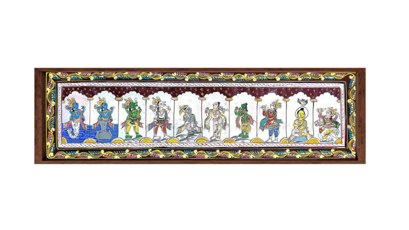 Divine Incarnations: The Dashavatara of Vishnu in Pattachitra
