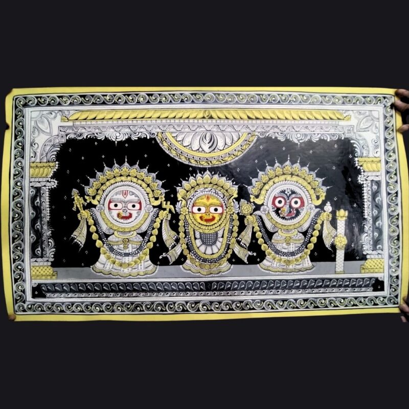 Divine Radiance: Lord Jagannath in Pattachitra - Image 2