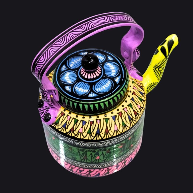 Art in Utility: Handmade Painted Kettle – A Fusion of Craft and Function - Image 4