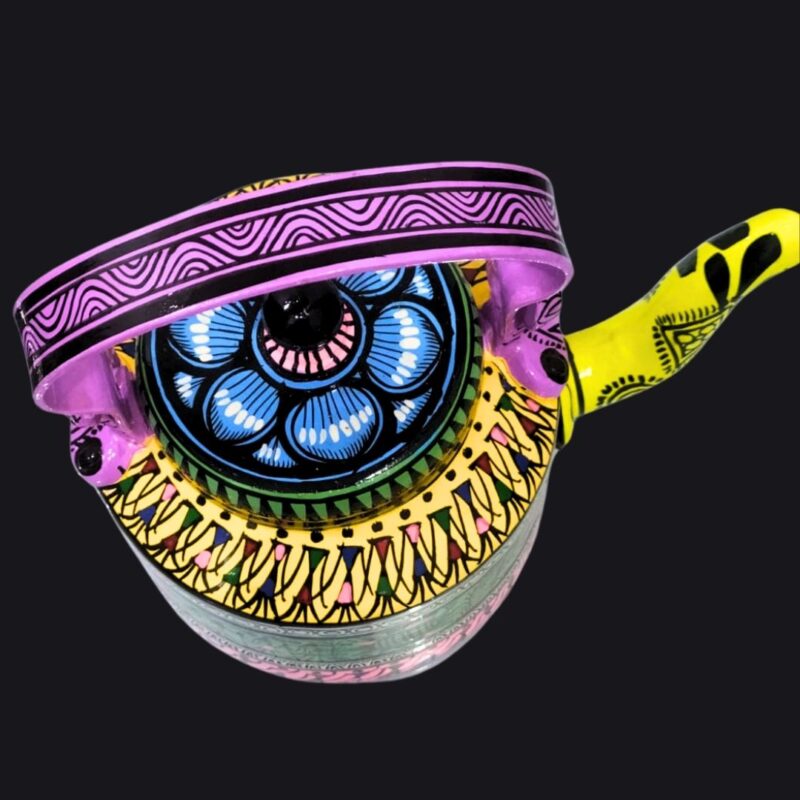 Art in Utility: Handmade Painted Kettle – A Fusion of Craft and Function - Image 3