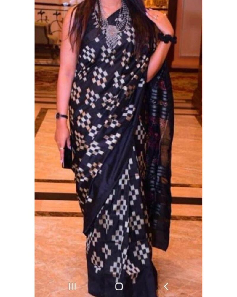 Elegant Charm – Printed Mix Silk Saree for Everyday Grace