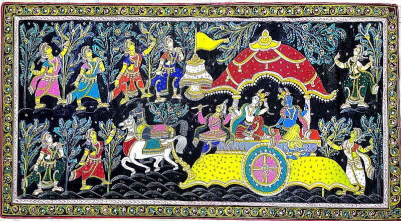 Divine Love: Radha Krishna’s Ras Leela with the Gopis - Image 4