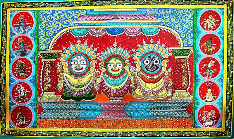 Lord Jagannath in Pattachitra - Image 3