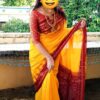 Pasapali Handloom Cotton Saree with Matching Blouse Piece