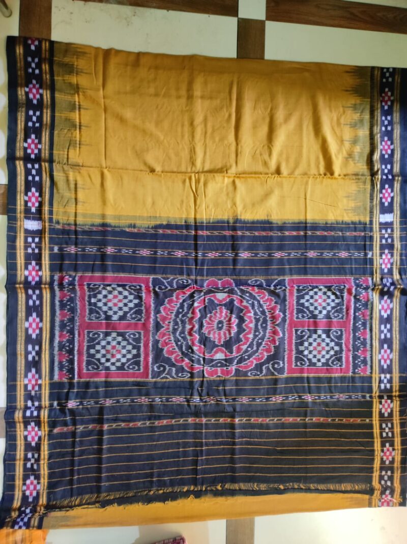 Pasapali Handloom Cotton Saree with Matching Blouse Piece