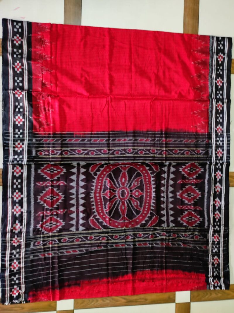 Pasapali Handloom Cotton Saree with Matching Blouse Piece