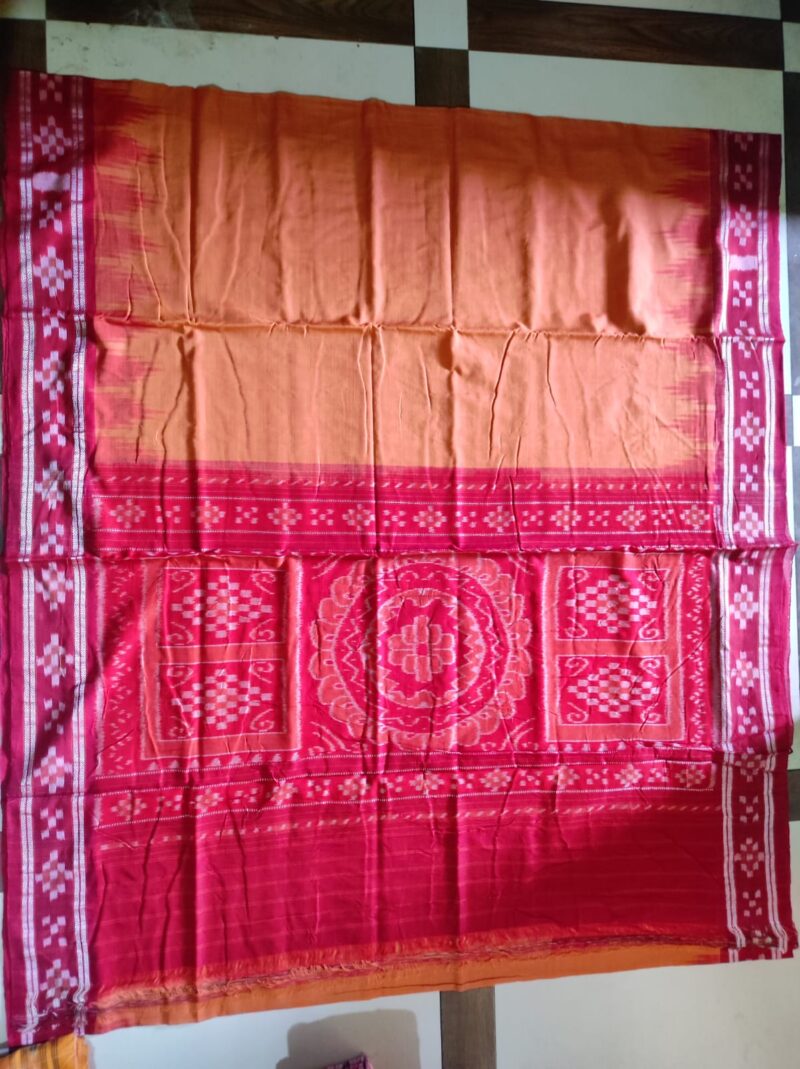 Pasapali Handloom Cotton Saree with Matching Blouse Piece