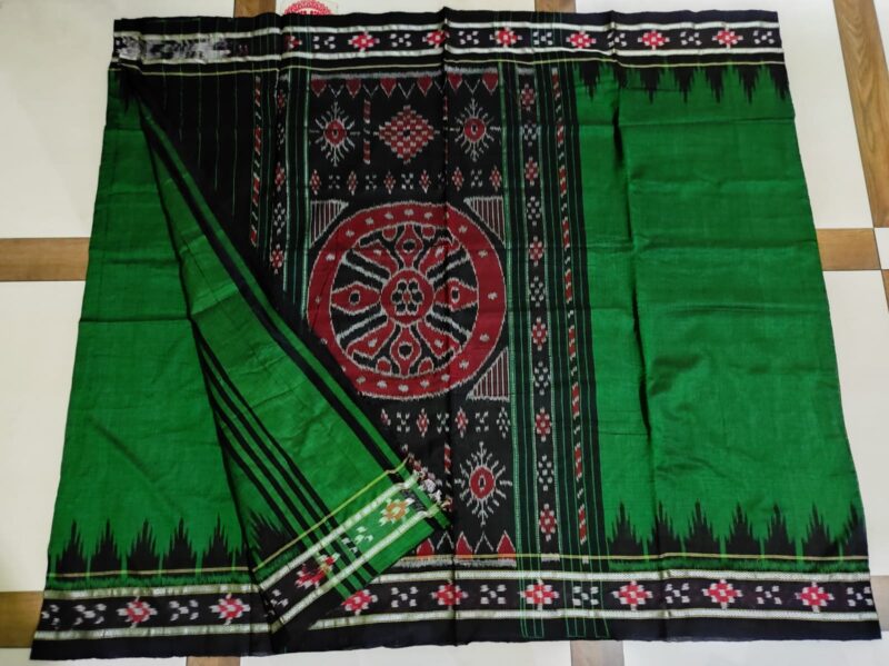 Pasapali Handloom Cotton Saree with Matching Blouse Piece