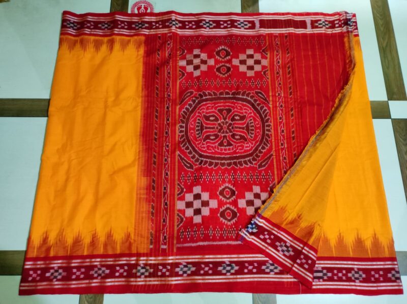 Pasapali Handloom Cotton Saree with Matching Blouse Piece