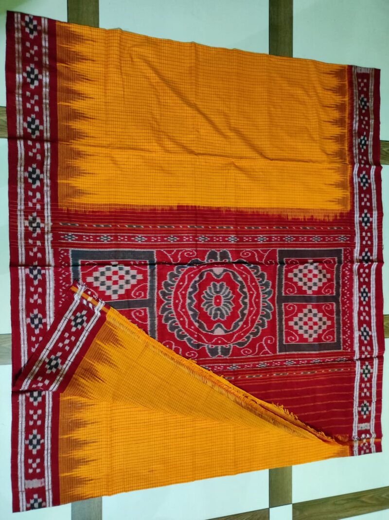 Pasapali Handloom Cotton Saree with Matching Blouse Piece