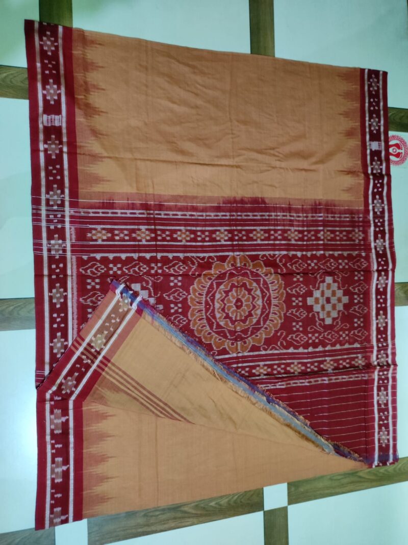 Pasapali Handloom Cotton Saree with Matching Blouse Piece