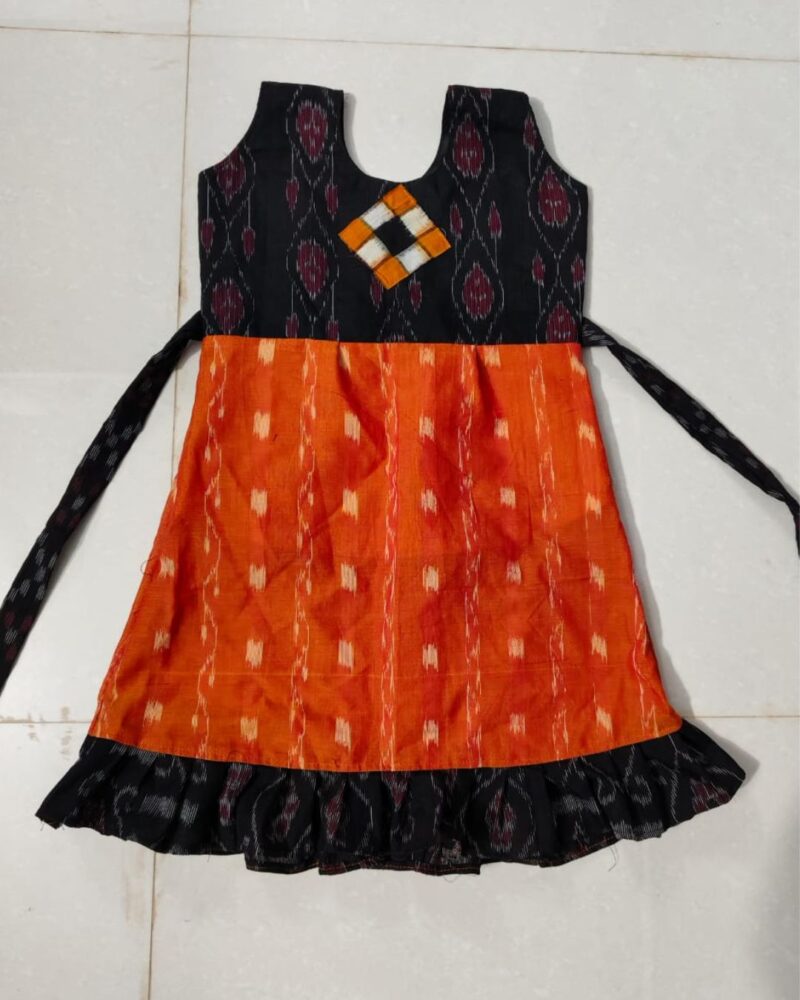 Little Traditions – Sambalpuri Print Frock for Girls