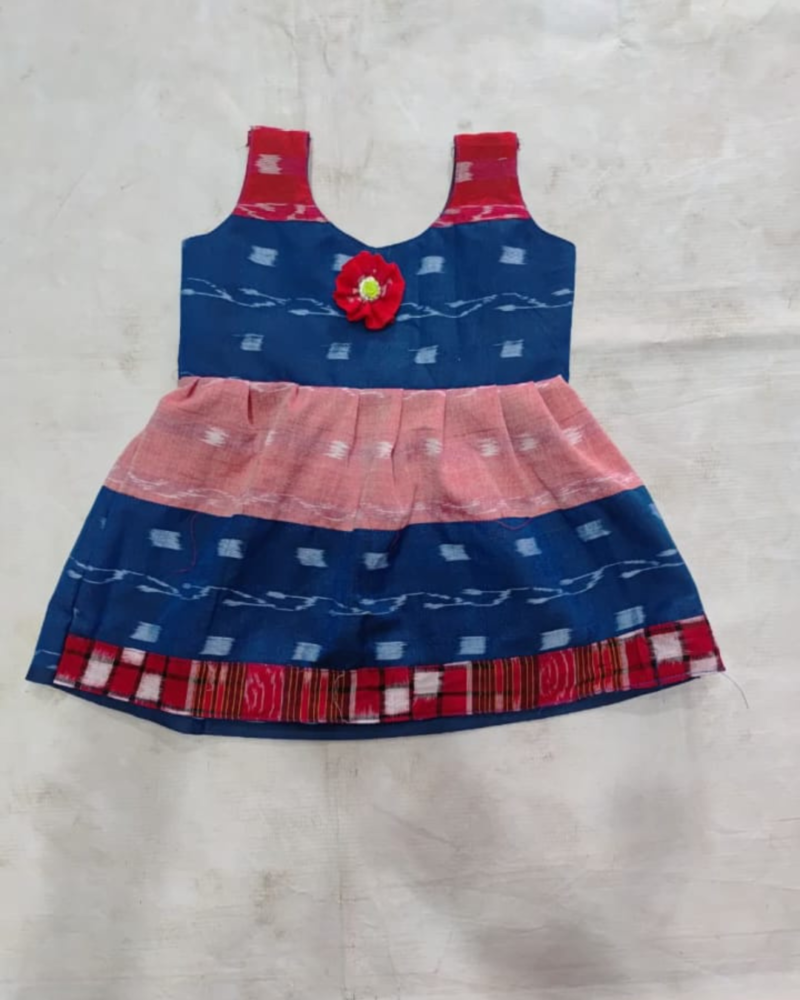 Graceful Traditions – Sambalpuri Print Frocks for Girls