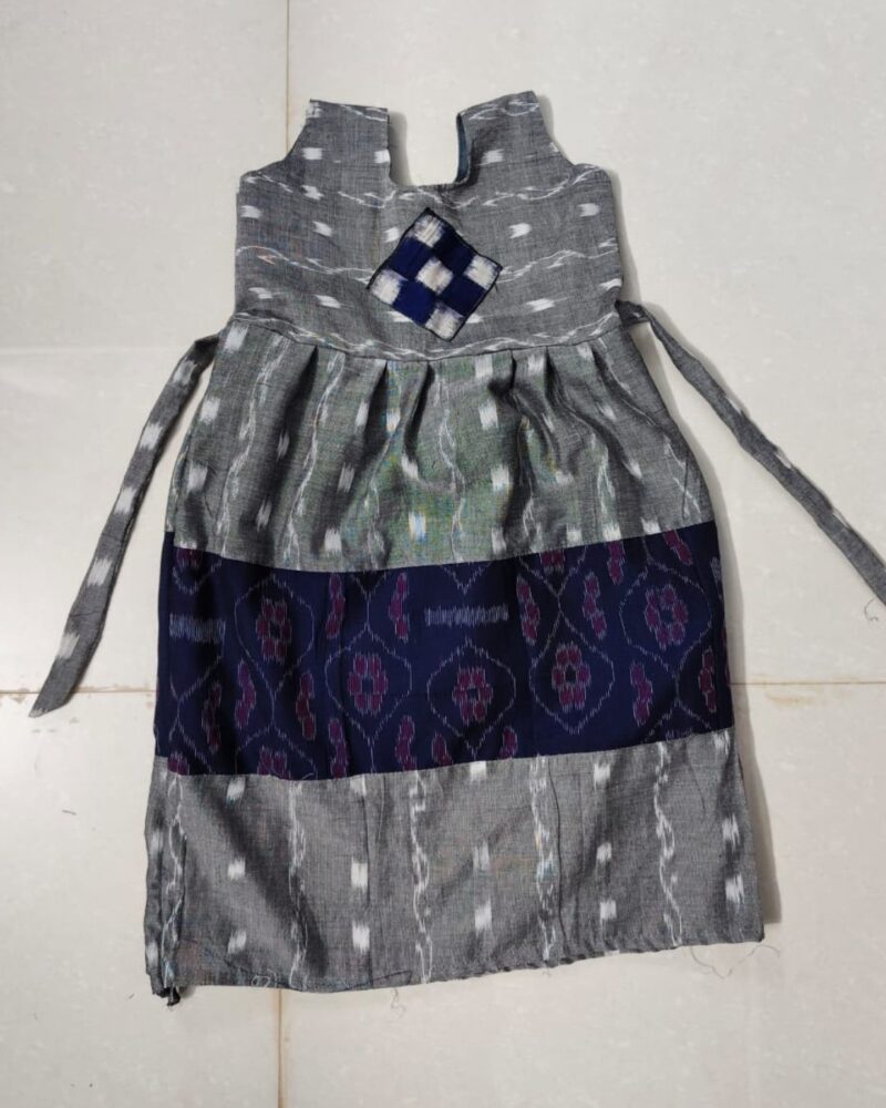 Handcrafted Sambalpuri Printed Frock for Kids