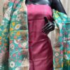 Elegant Heritage – Pure handloom tussar silk traditional Decent Suit Piece for Women
