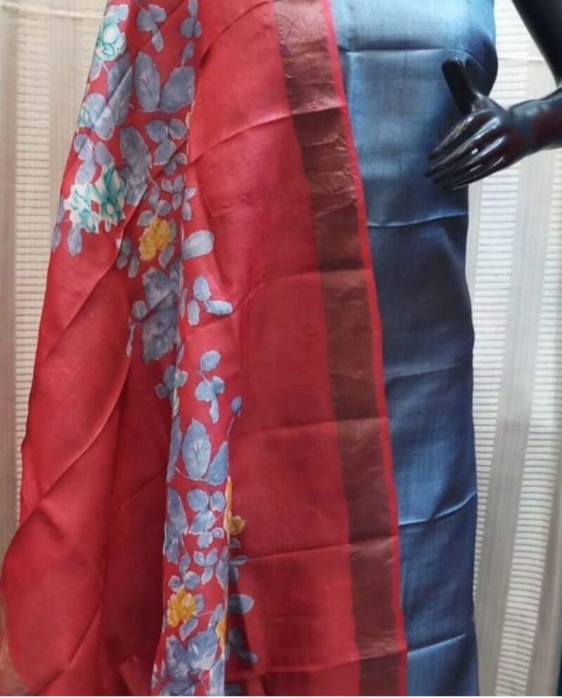 Pure handloom tussar silk traditional Decent Suit Piece for Women