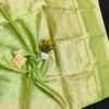 Royal Weave – 100% Pure Tussar Silk Saree with Alfi Buti and Designer Blouse