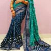 Handwoven Sambalpuri Patchwork Cotton Saree with Blouse – A Riot of Colors & Tradition