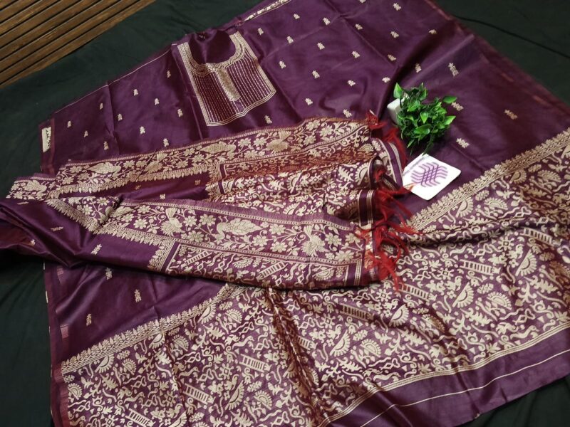 Handwoven Semi-Raw Silk 3-Piece Suit